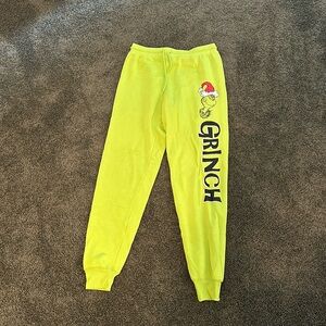 Grinch sweatpants, medium